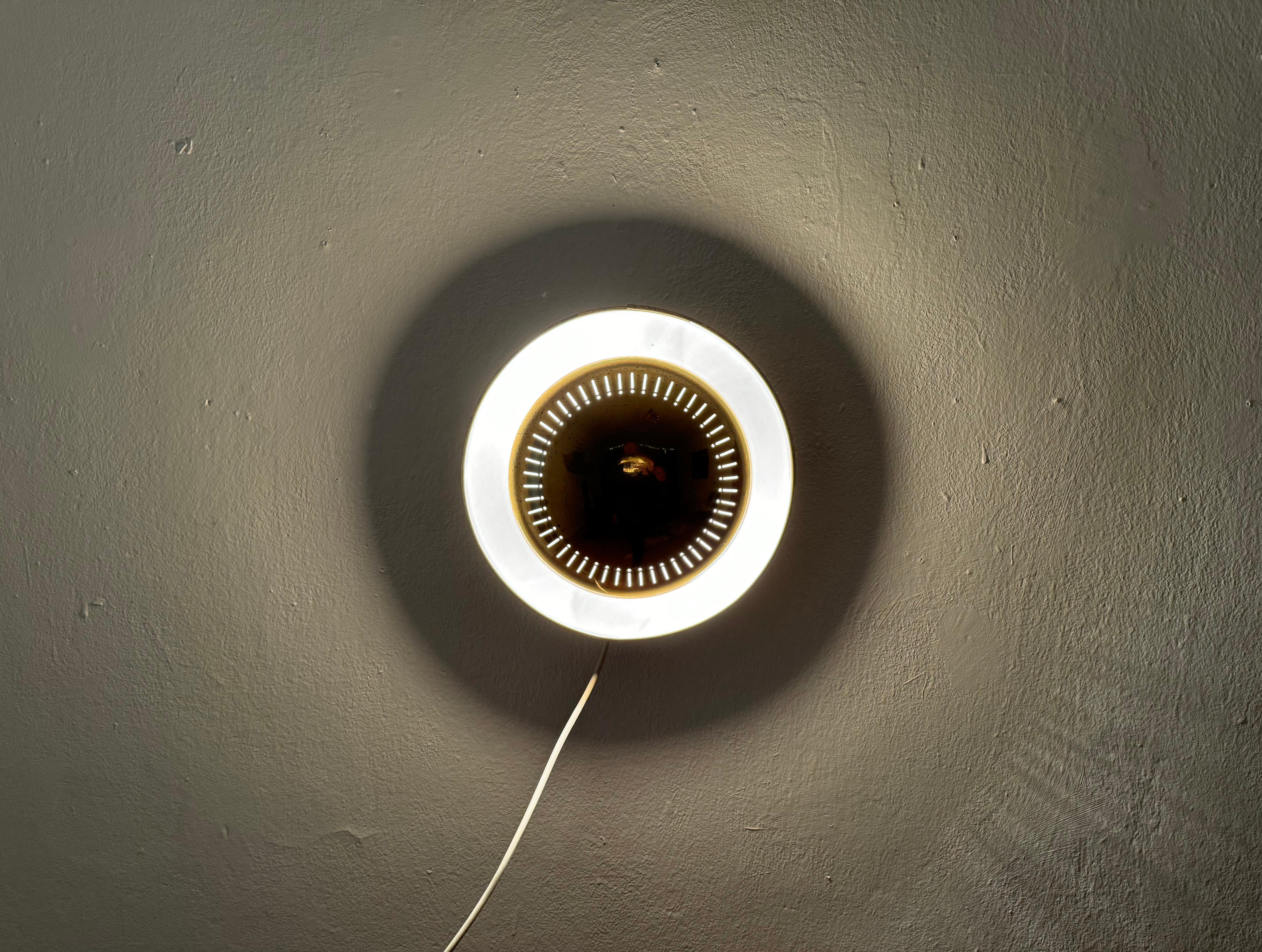 Italian Brass Wall or Flush Lamp For Sale 1