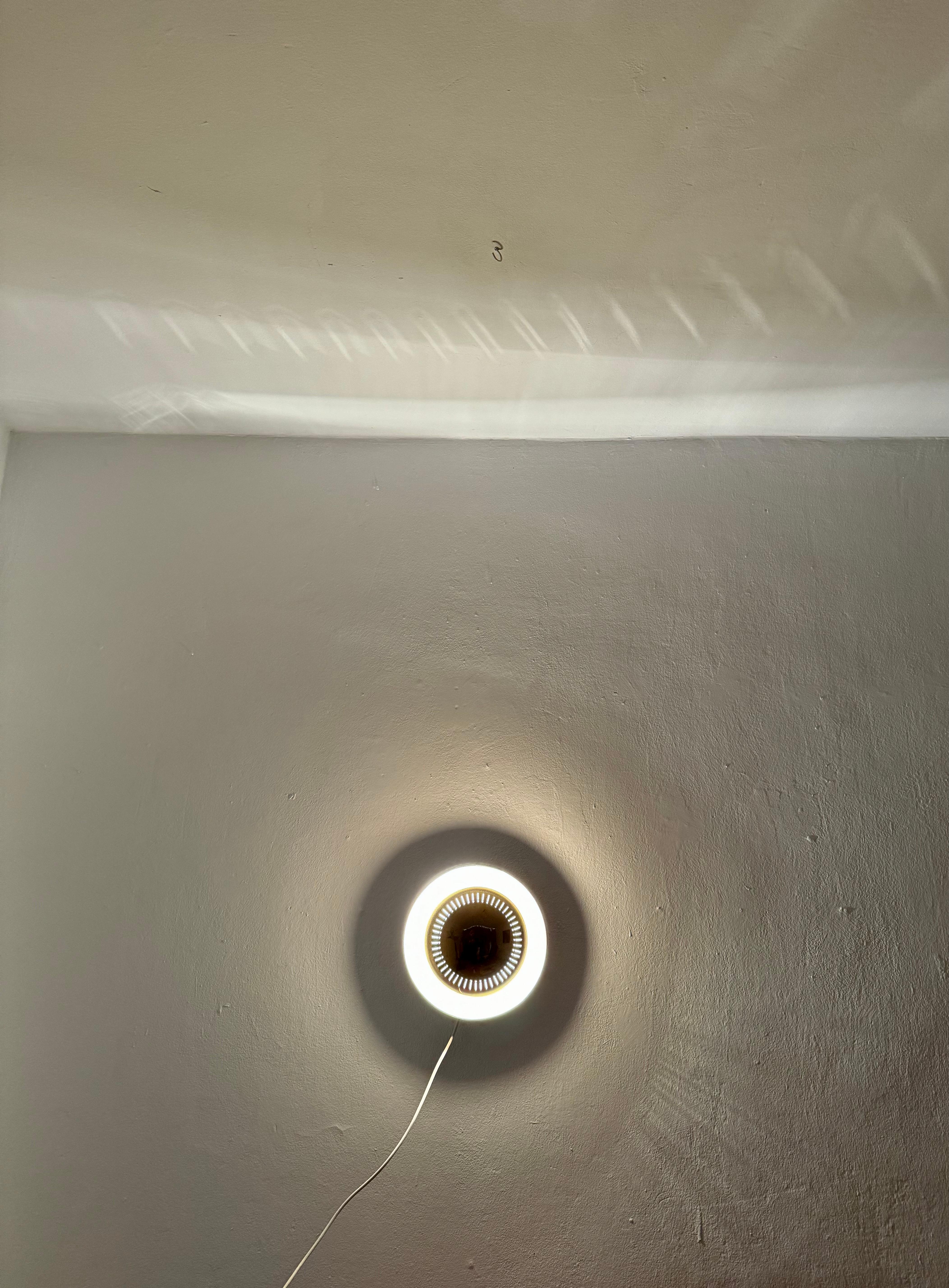 Italian Brass Wall or Flush Lamp For Sale 2
