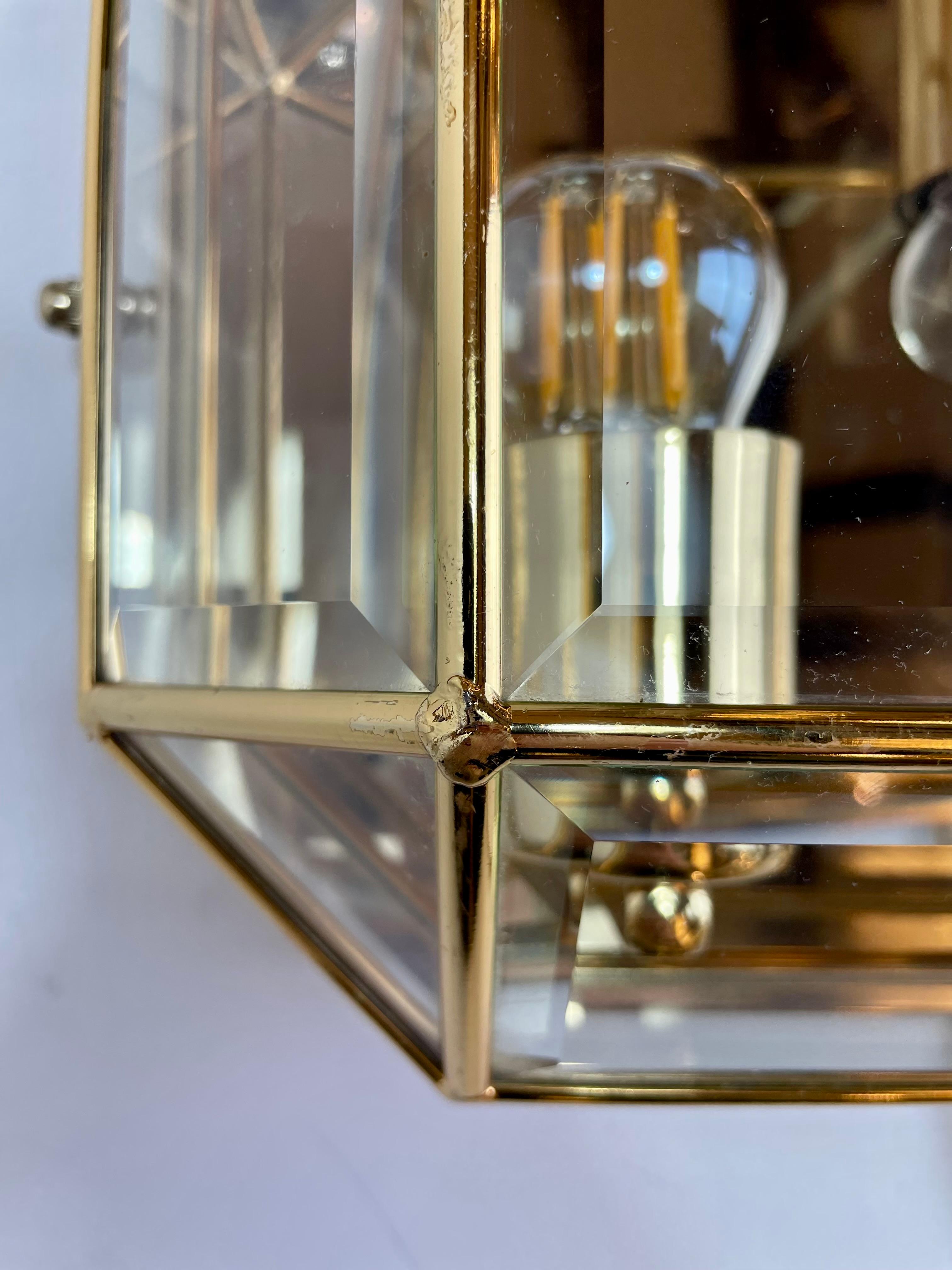 Italian Brass Wall Sconce, 1980s For Sale 12