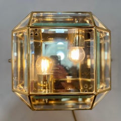 Italian Brass Wall Sconce, 1980s