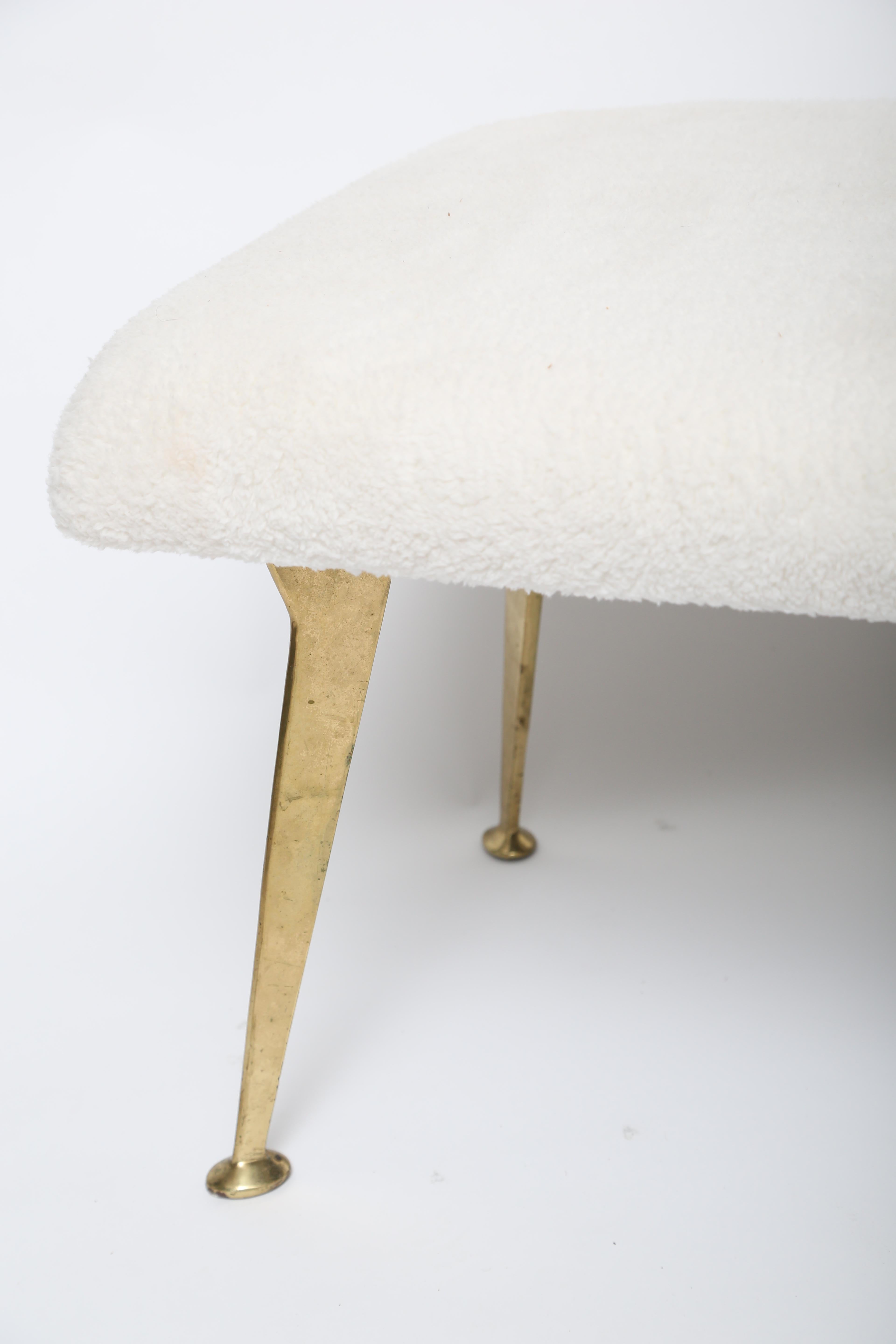 Italian Brass with Faux Fur Bench 2