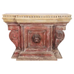 Italian Breakfront Console / Counter