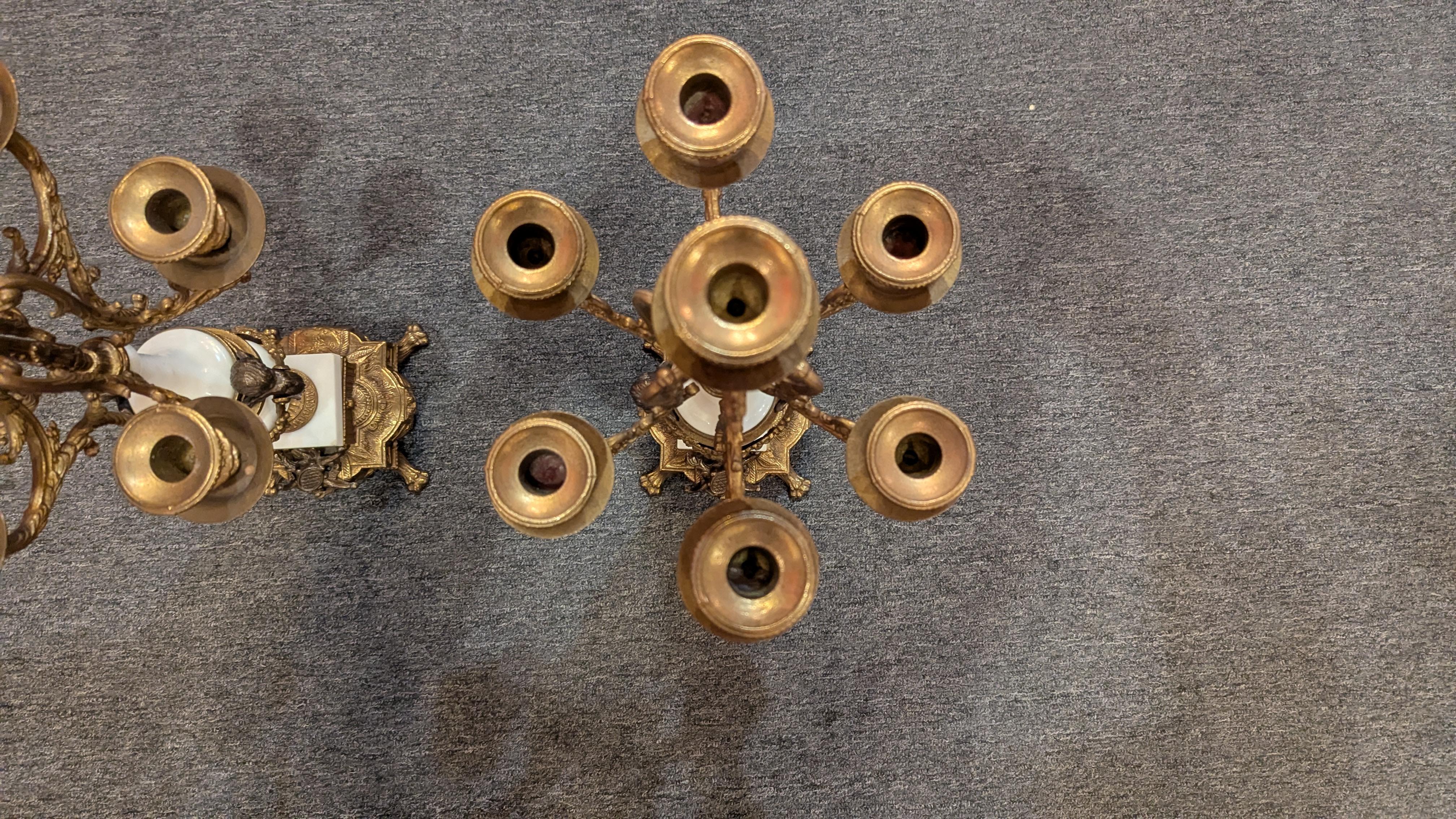 Italian Brevettato Candelabra pair For Sale 5