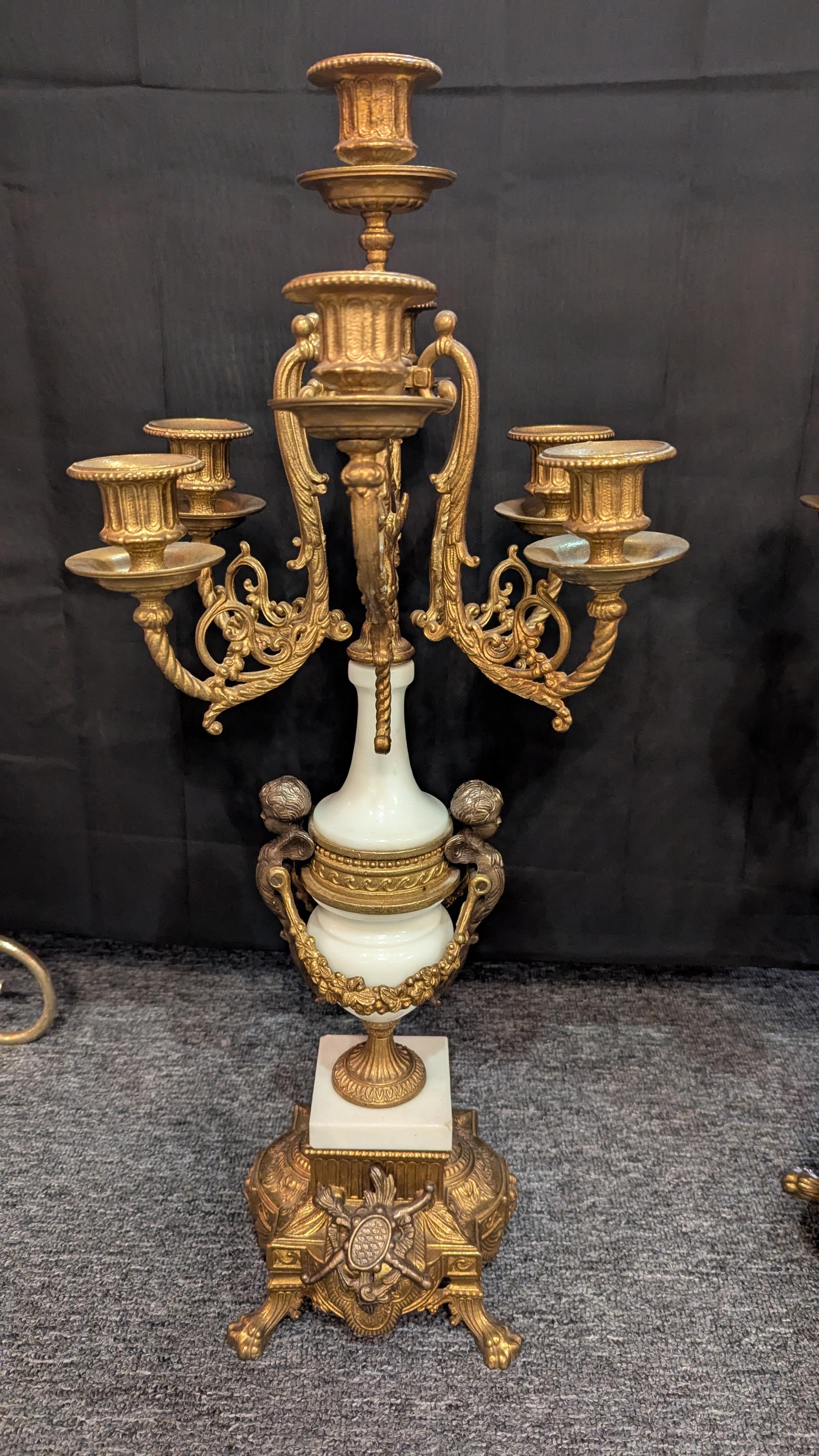 Italian Brevettato Candelabra pair For Sale 2