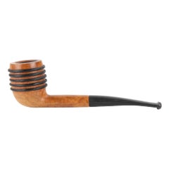 Pipe de bruyère italienne - Marquée "Italie", Model No 408, Milieu du 20ème siècle