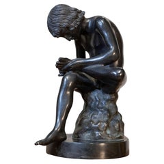Italienische Bronzestatuette des 20. Jahrhunderts nach Lo Spinario, The Boy with Thorn