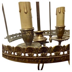 Italian Bronze and Glass Art Deco Lantern, Circa 1925