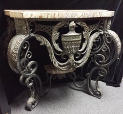 Italian Bronze and Patinated Metal Console Table