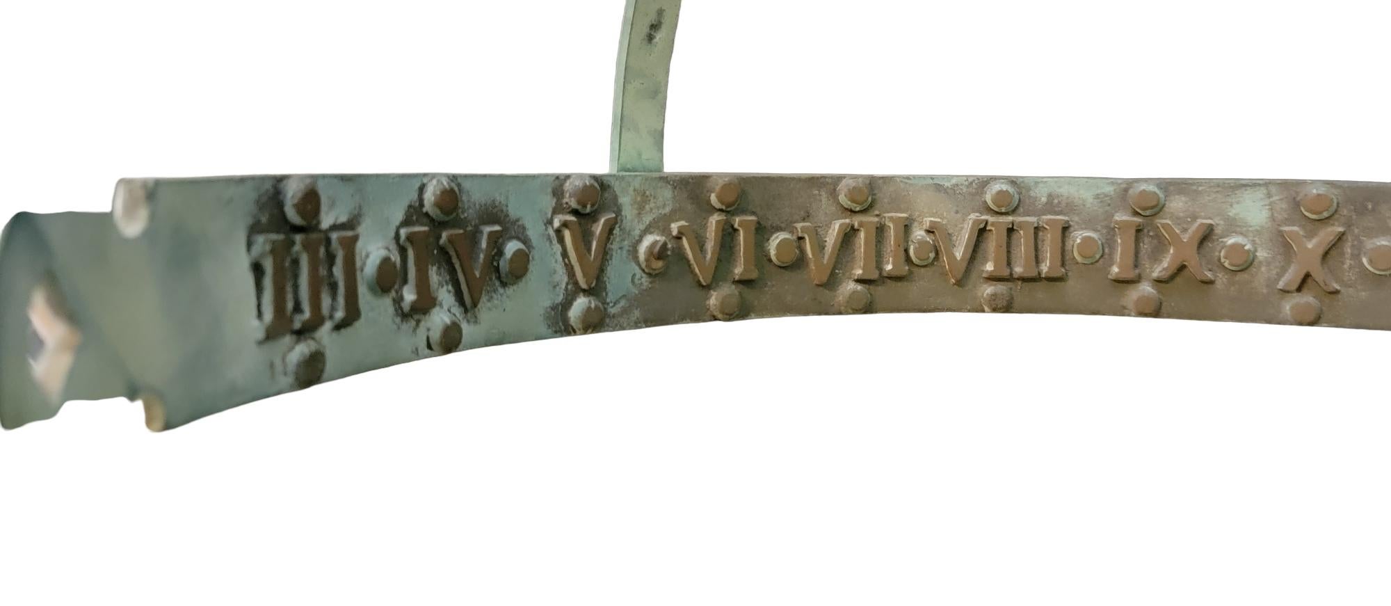 Italian Bronze Armillary Sundial with/Roman Numerals 2