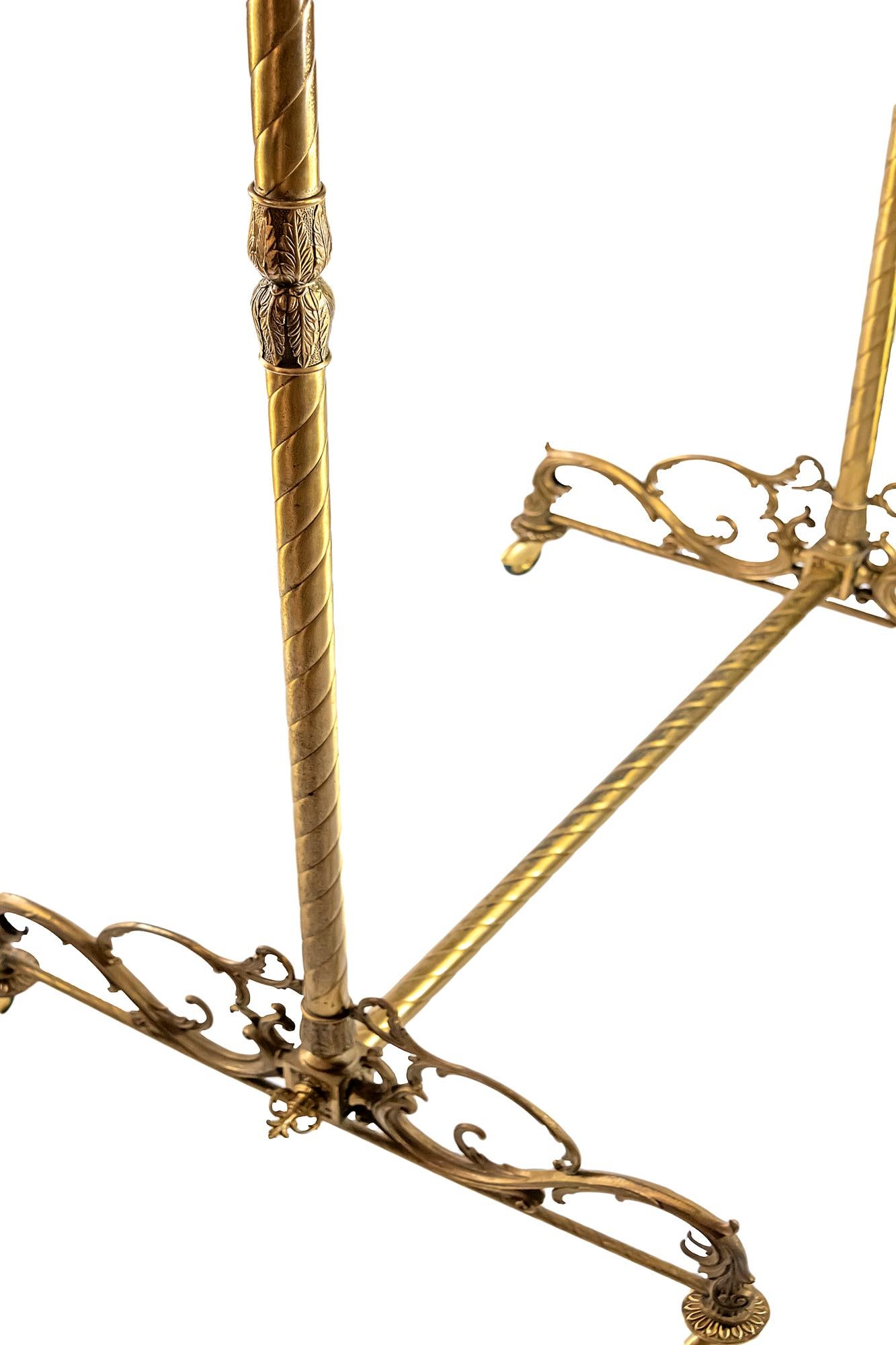 bronze clothing rack