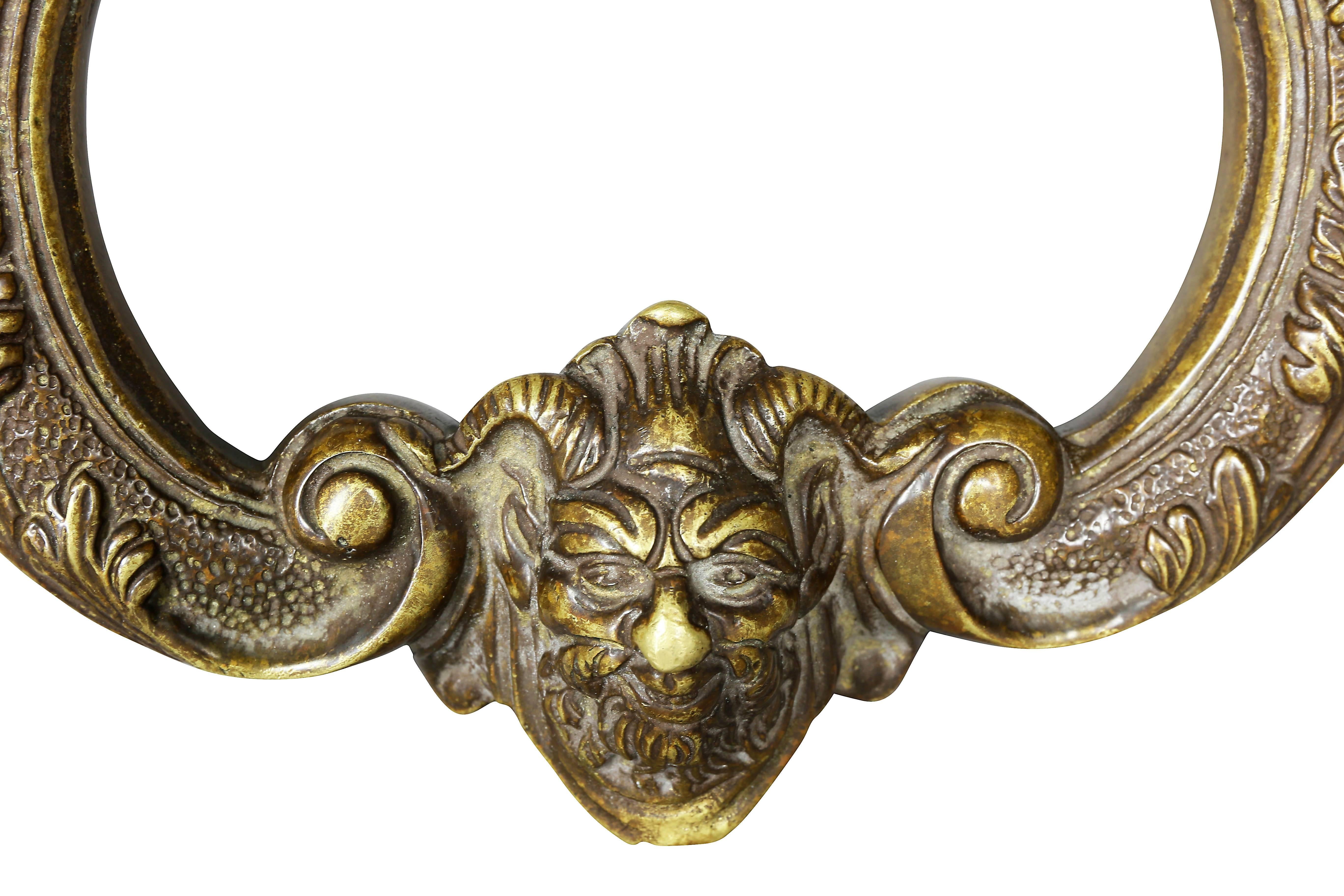 Italienischer Bronze-Türknopf aus Italien (Barock) im Angebot