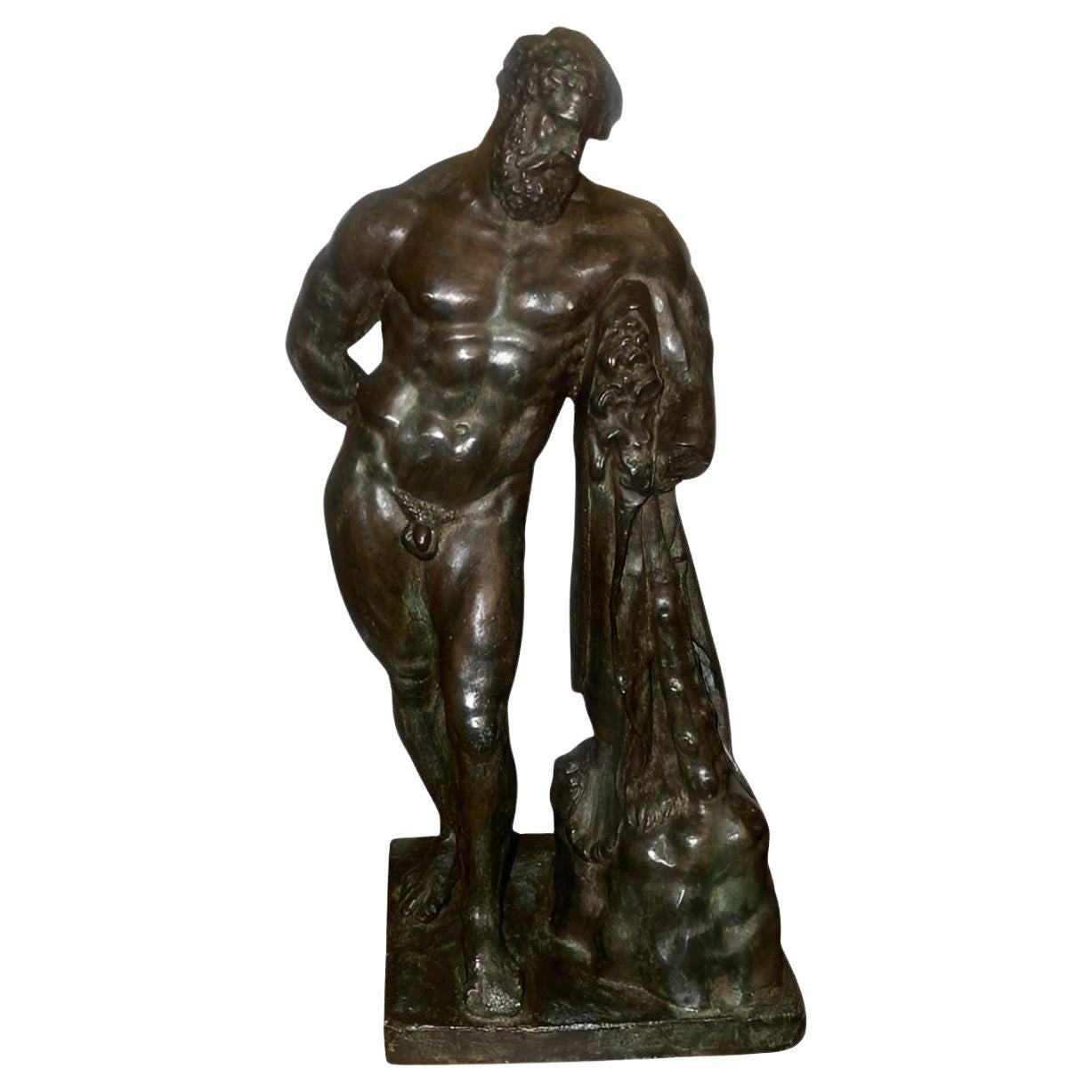 Italian Bronze Figure of Hercules, Early 20th Century For Sale