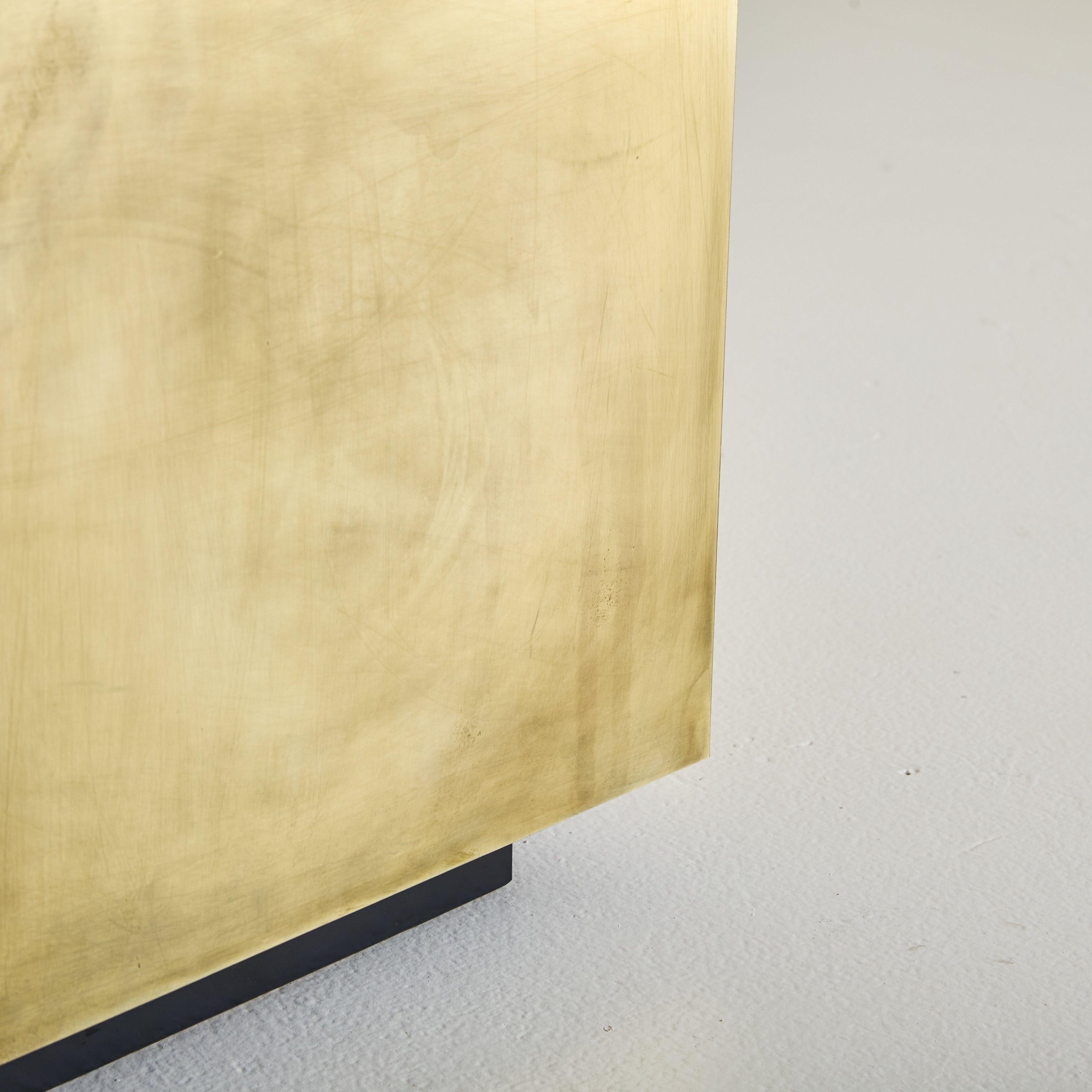 Italian Bronze Finish Cube Side Table, 1970s - 2 Available For Sale 5