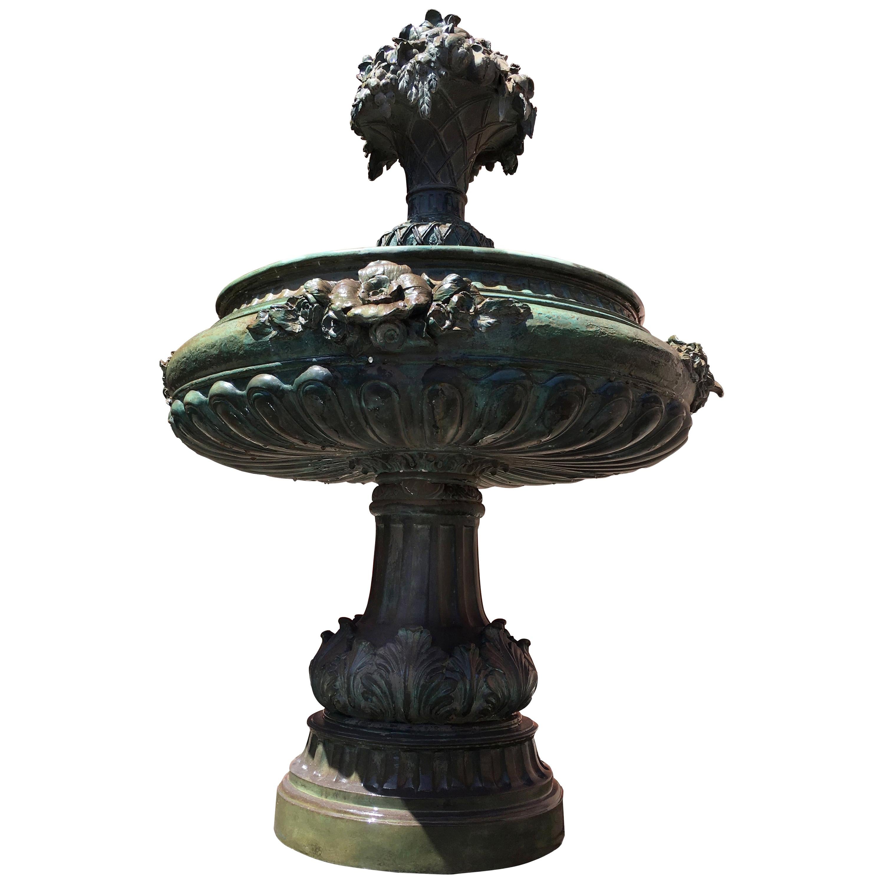 Italian Bronze Fountain