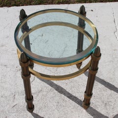 Italienischer Beistelltisch aus Bronzeglas