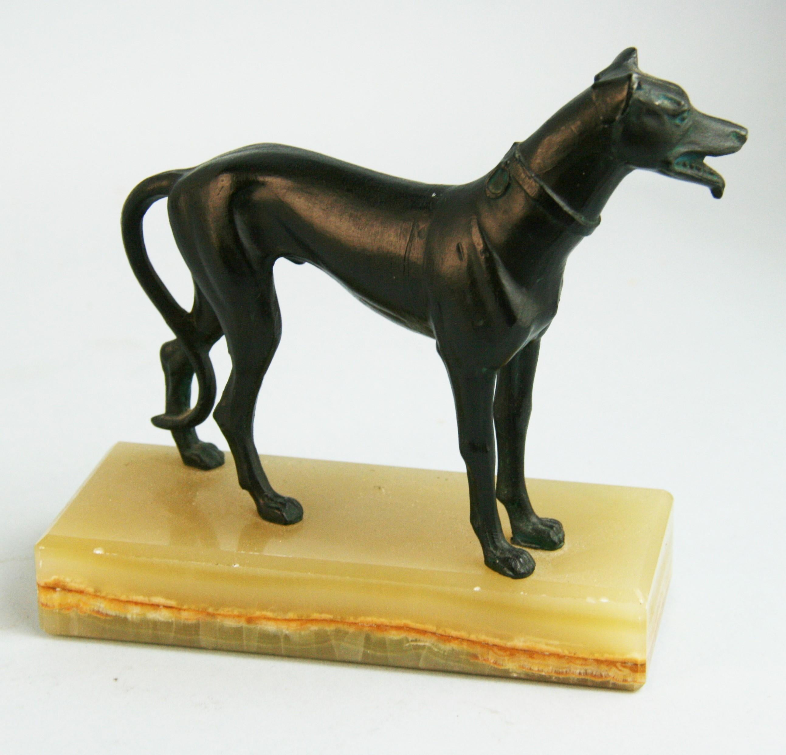 Italienische Windhund-Skulptur aus Bronze im Angebot 4