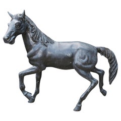 Estatua Italiana de Bronce Caballo Fundición de Bronce Pony Jardín