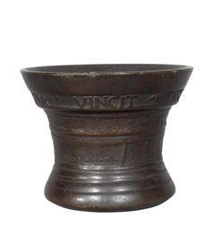 Italian Bronze Mortar, Dated 1643