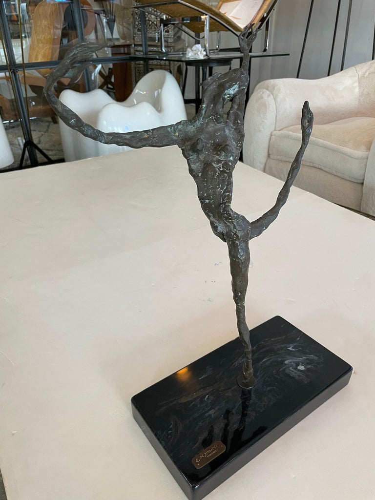 Italian Bronze Sculpture by Emanuele Scarnicci, 1966 For Sale at 1stDibs