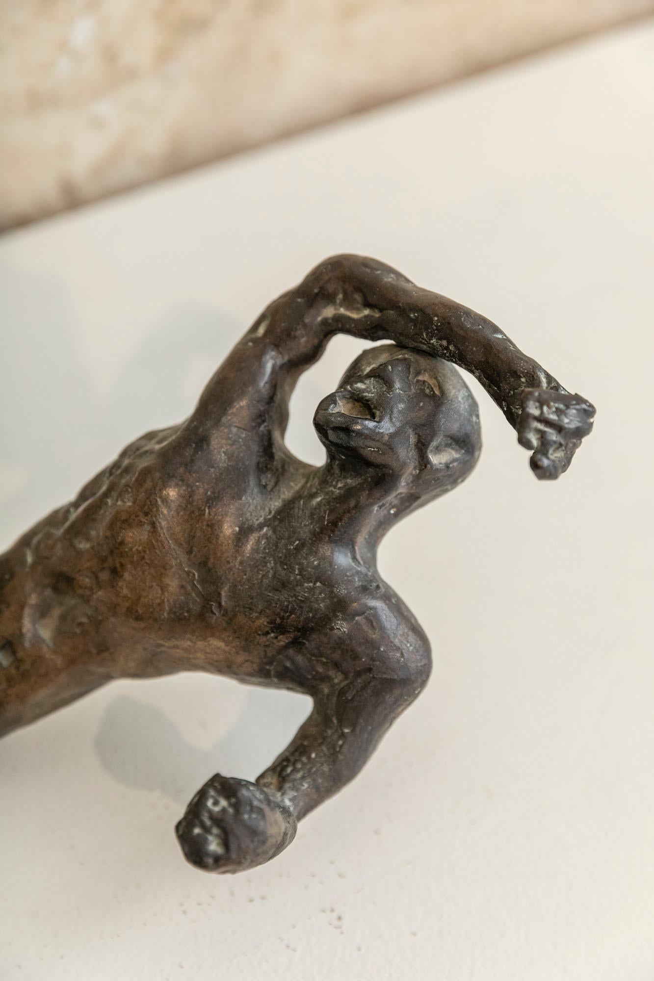 Italian Bronze Sculpture by Marcello Pietrantoni For Sale 2