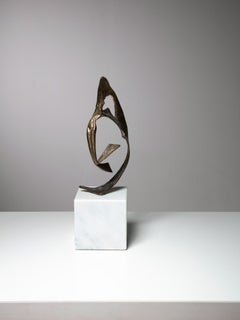 Italian Bronze and Marble Sculpture, Italy, 1960s