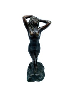 Italian Bronze Sculpture of a Lady by Tito Obici 1800