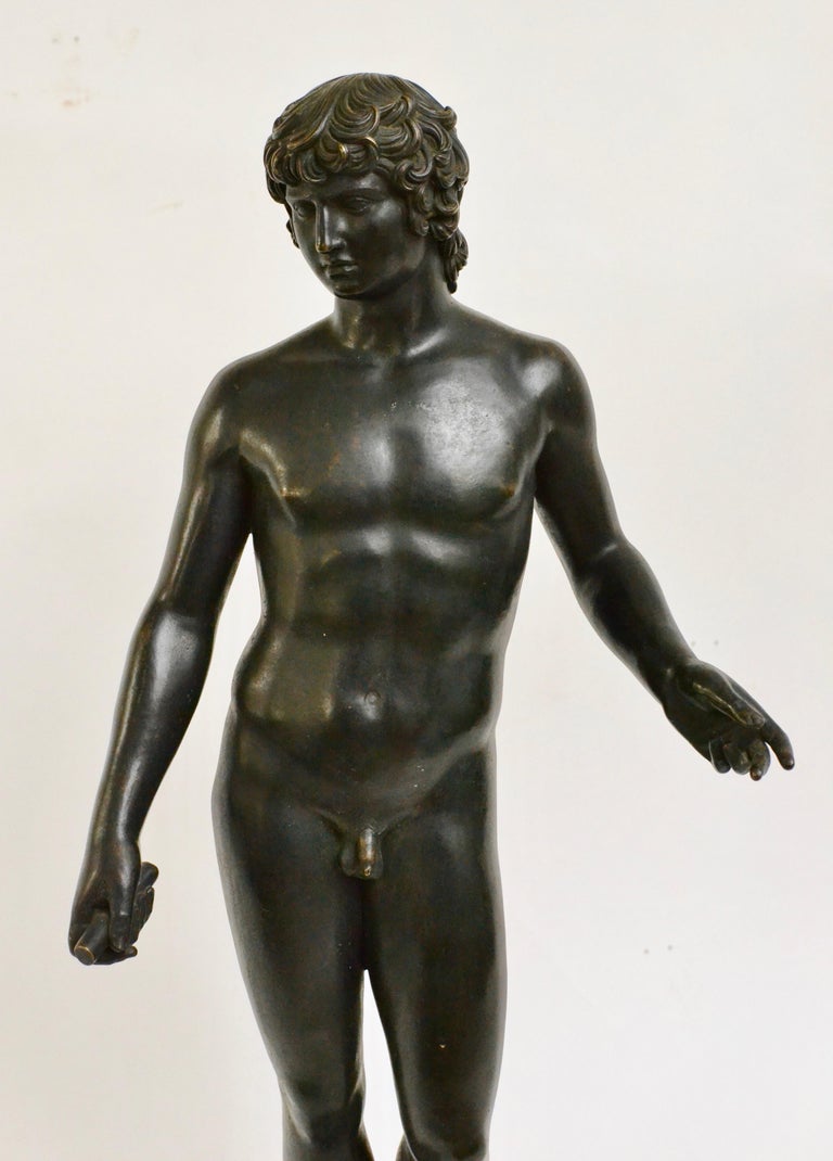 Italian Bronze Sculpture of Antinous Farnese, 19th Century at 1stDibs
