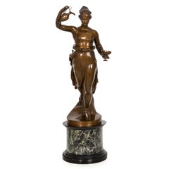 Italian Bronze Sculpture of “Hebe” after Antonio Canova by Boschetti