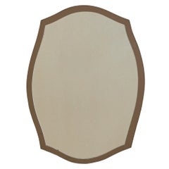 Italian Bronze-Tinted Wall Mirror Attributed to Cristal Arte, 1970s