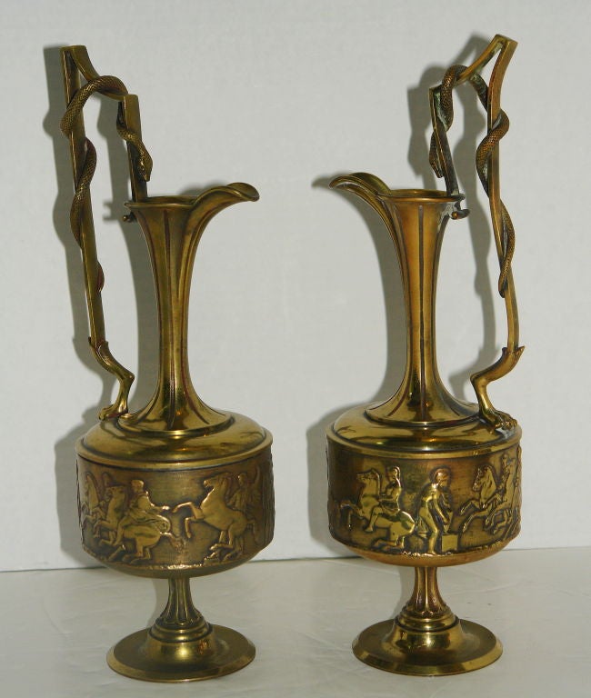 Italian Bronze Vases For Sale 2