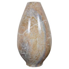 Italian Brown & Gray Natural Marble Polished Natural Stone Flower Bud Vase