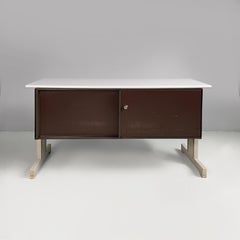 Italienisches Sideboard aus braunem Metall Synthesis 45 von Ettore Sottsass für Olivetti, 1970