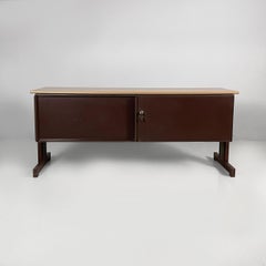 Italienisches Sideboard aus braunem Metall Synthesis 45 von Ettore Sottsass für Olivetti 1970er Jahre