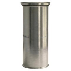 Italian Brushed Metal Column/Pedestal , Contemporary Design, in stock