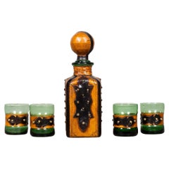 Vintage Italian Brutalist Bar Set, 5 pieces
