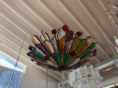 Italian Brutalist Chandelier By Longobard For Poliarte