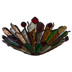 Italian Brutalist Chandelier By Longobard For Poliarte