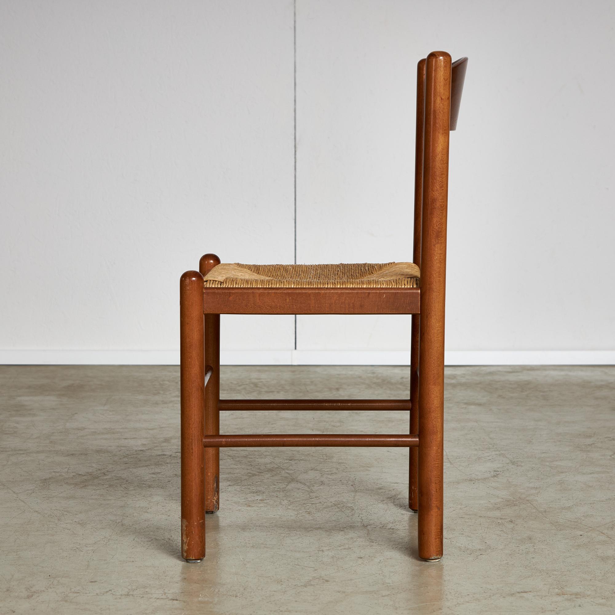 Wicker Italian Brutalist Dining Chair, 1960s For Sale