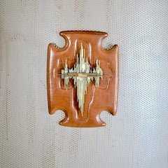 Italian crucifix Brutalist Sculpture from the 1960s