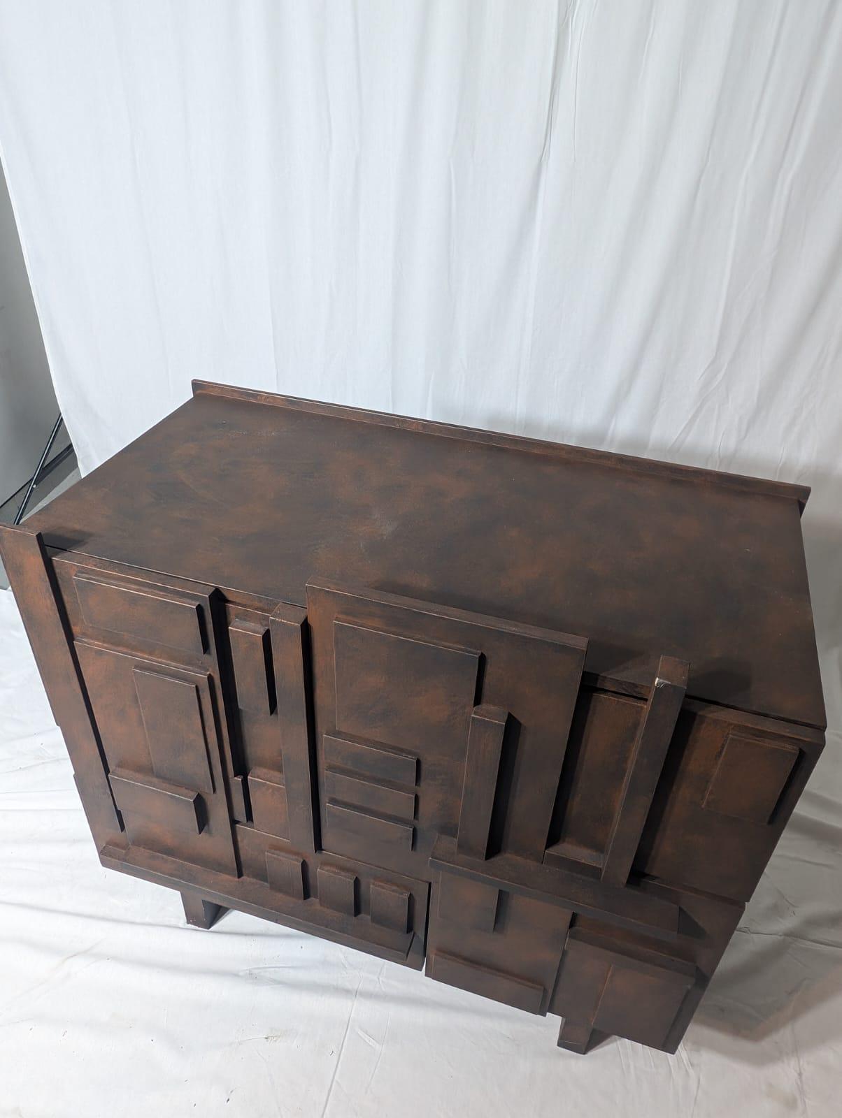 Postmoderno Italian Brutalist Sideboard, 90s in vendita