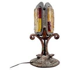 Lampe de bureau italienne brutaliste de Longobard, Italie, années 60