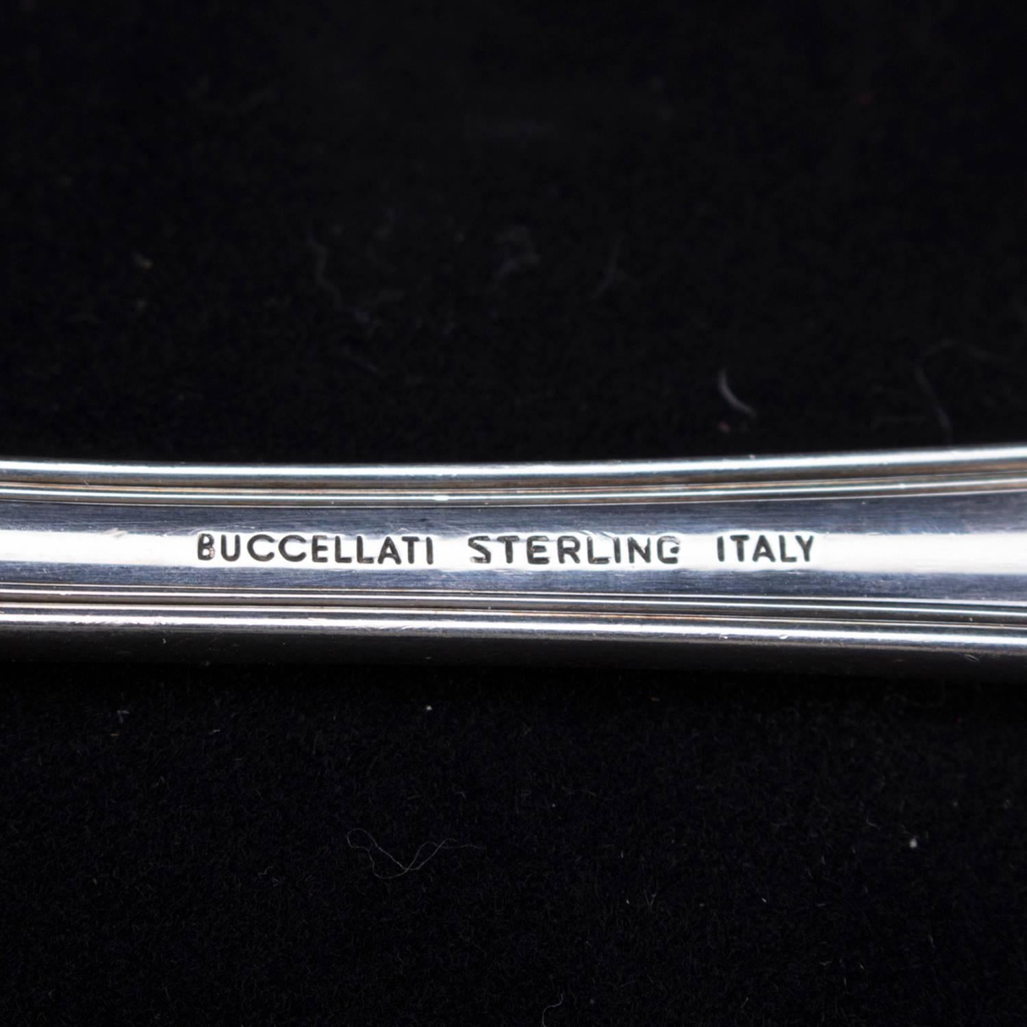 Italian Buccellati Milano Sterling Silver Serving Spoon, 4.18 toz, circa 1930 1