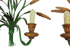 Italian Bucolic Appliques in Wrought Iron, 1900s