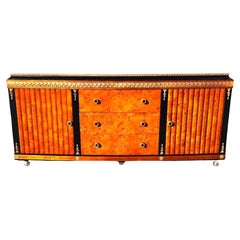 Italian Buffet Sideboard Bar Empire Style Rolling
