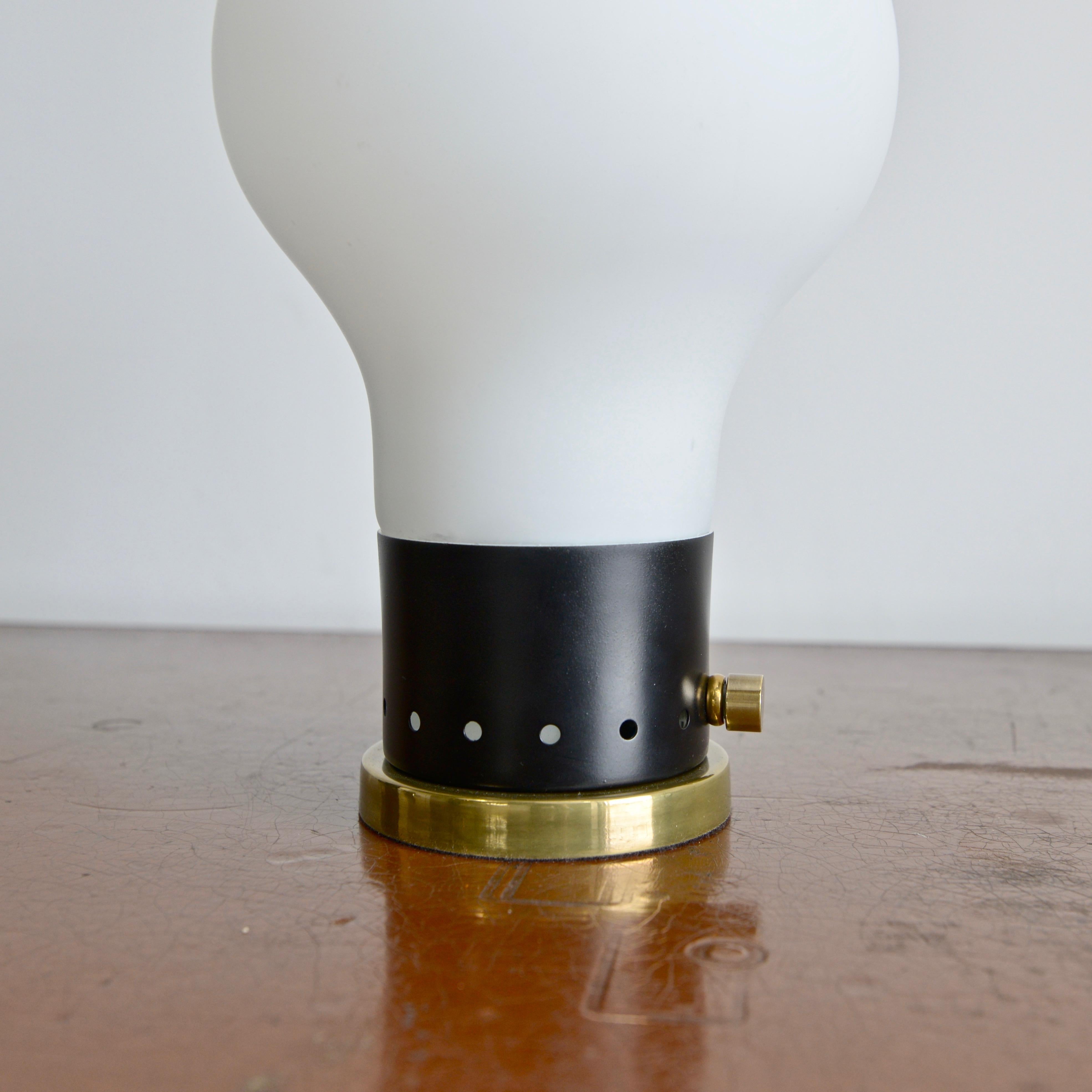light bulb shaped table lamp