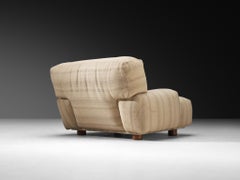 Italian Bulky Low-Slung Lounge Chair