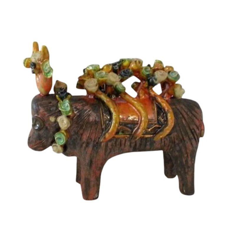 Italienische Stier-Skulptur im Zustand „Gut“ im Angebot in Van Nuys, CA
