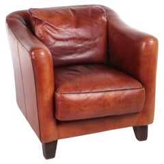 Fauteuil relax italien en cuir de taureau, marque Baxter