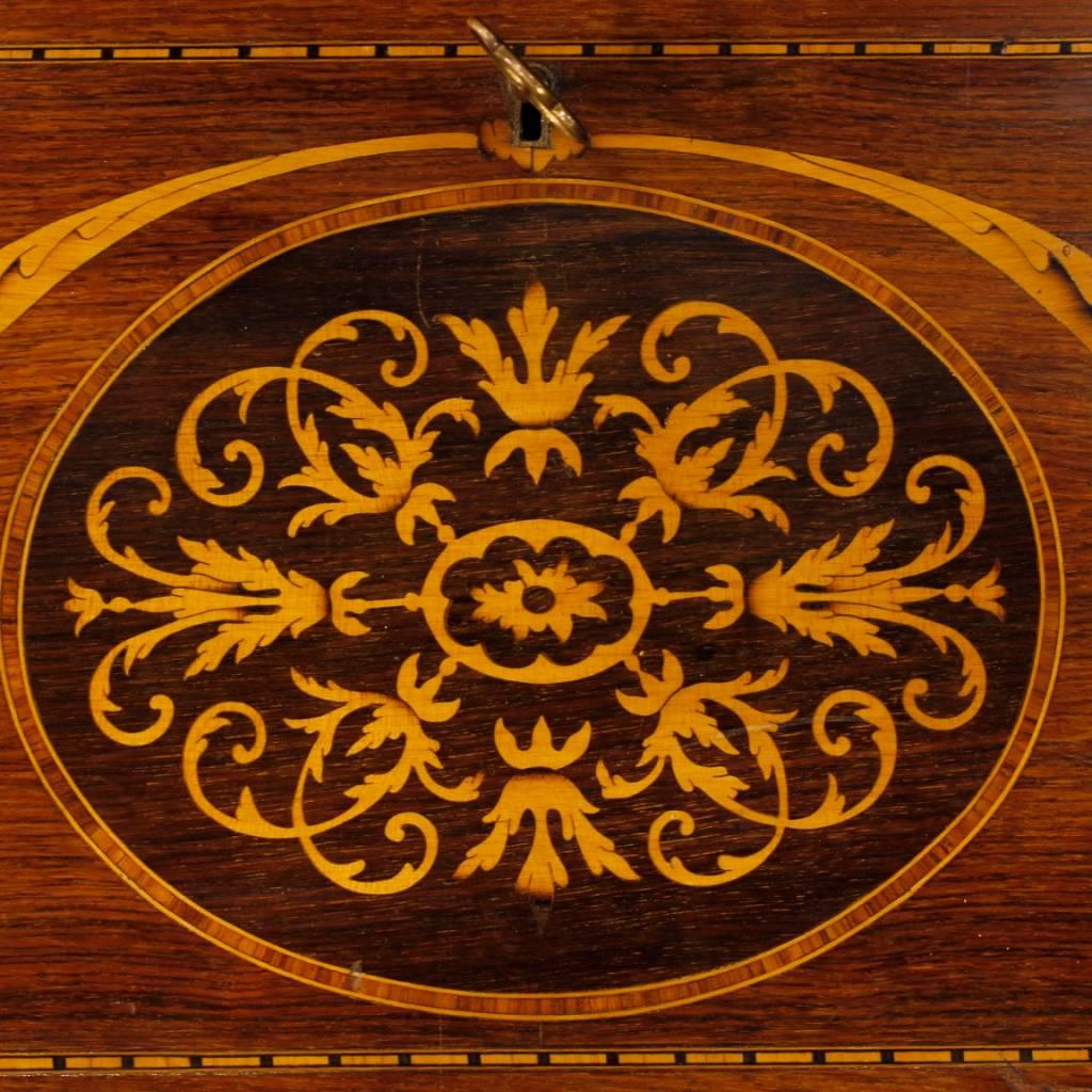 Italian Bureau in Inlaid Wood in Louis XVI Style from 20th Century 6