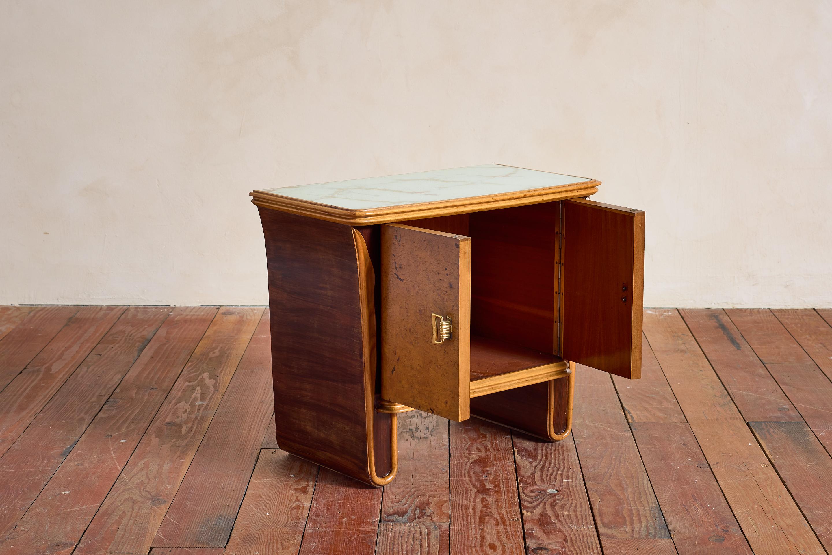 Mahogany Italian Burl End Tables For Sale